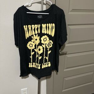 Black and Yellow Graphic T-Shirt